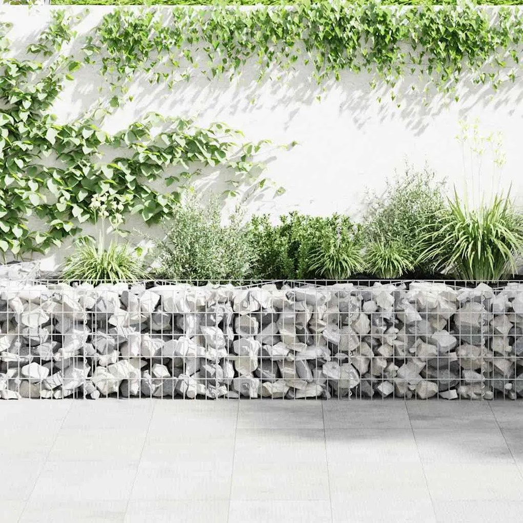 Muro gabião com tampas aço galvanizado 600x50x50 cm