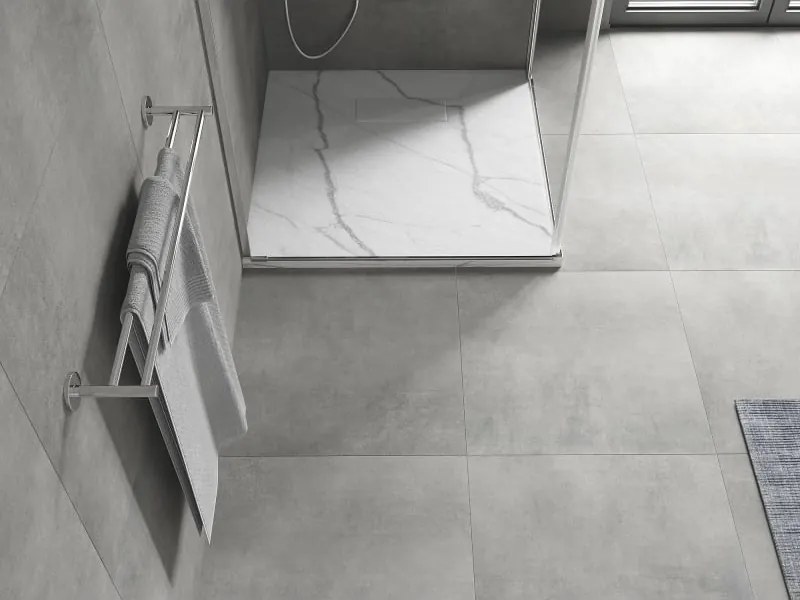 Mexen Hugo base de duche quadrada SMC 90 x 90 cm, pedra branca - 42159090