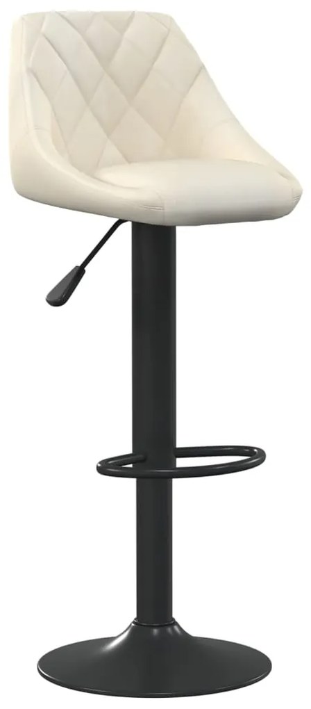 Bancos de bar 2 pcs veludo creme