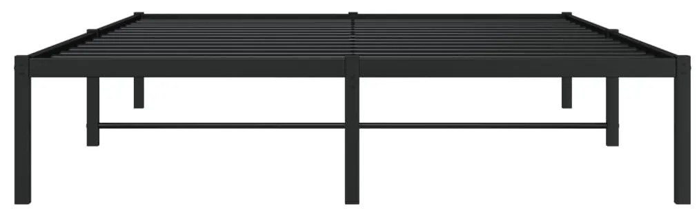 Estrutura de cama 140x200 cm metal preto