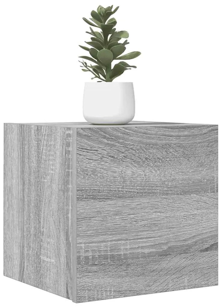 Móveis de TV de parede 4 pcs 30,5x30x30 cm cinzento sonoma