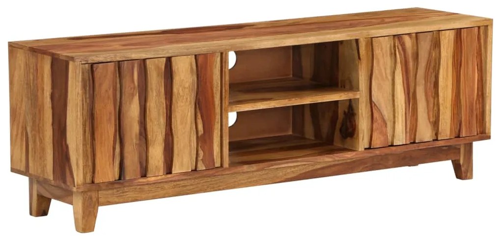 Móvel TV madeira acácia maciça 118x30x40 cm