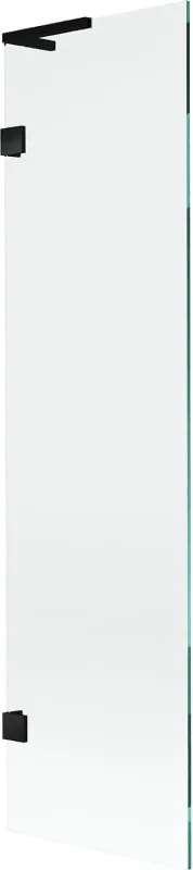 Mexen Lunar L biombo de banho com 1 folha 50 x 150 cm, transparente, preto - 897L-050-000-70-00
