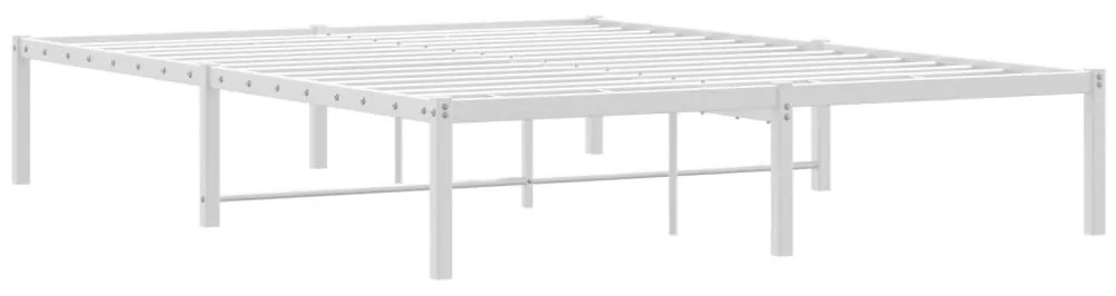 Estrutura de cama 140x200 cm metal branco
