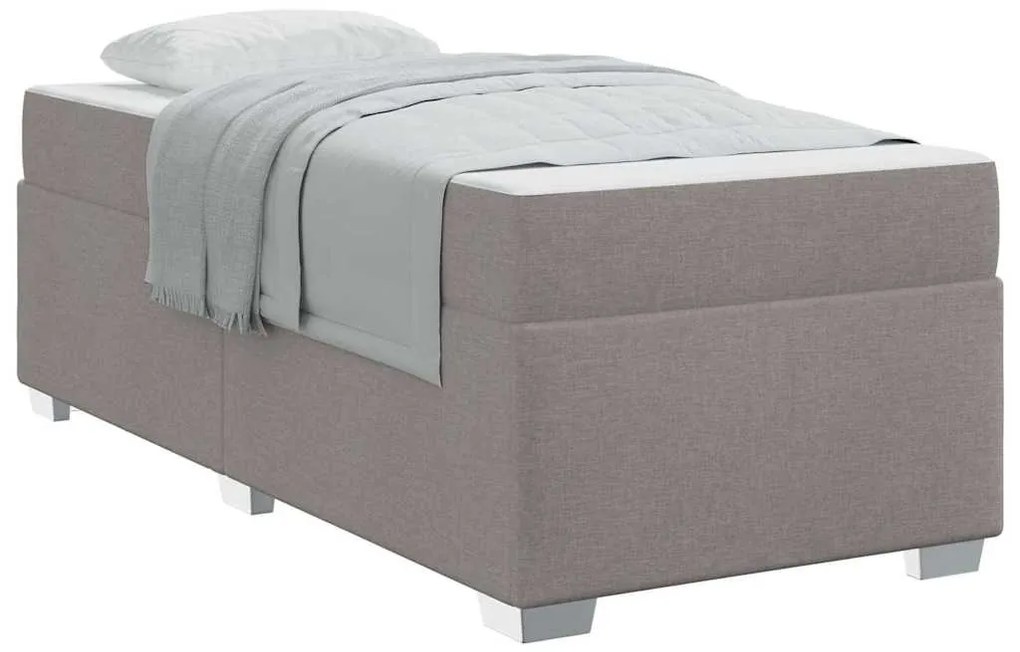 Estrutura da Cama Cinzento-acastanhado 90 x 190 cm tecido
