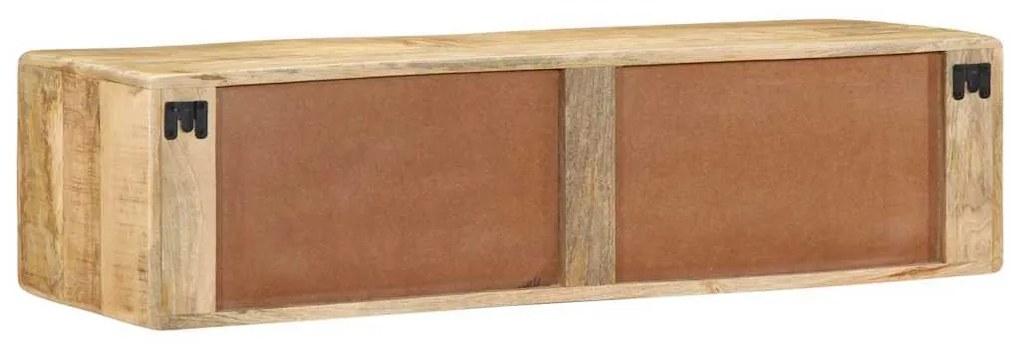 Armário de TV para parede 100x32x25 cm mangueira áspera maciça