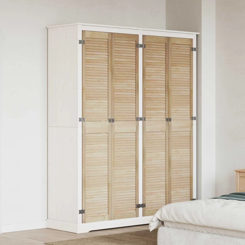 vidaXL Porta de Armário com porta 4 pcs Natural 140.5 x 2 x 59.5 cm
