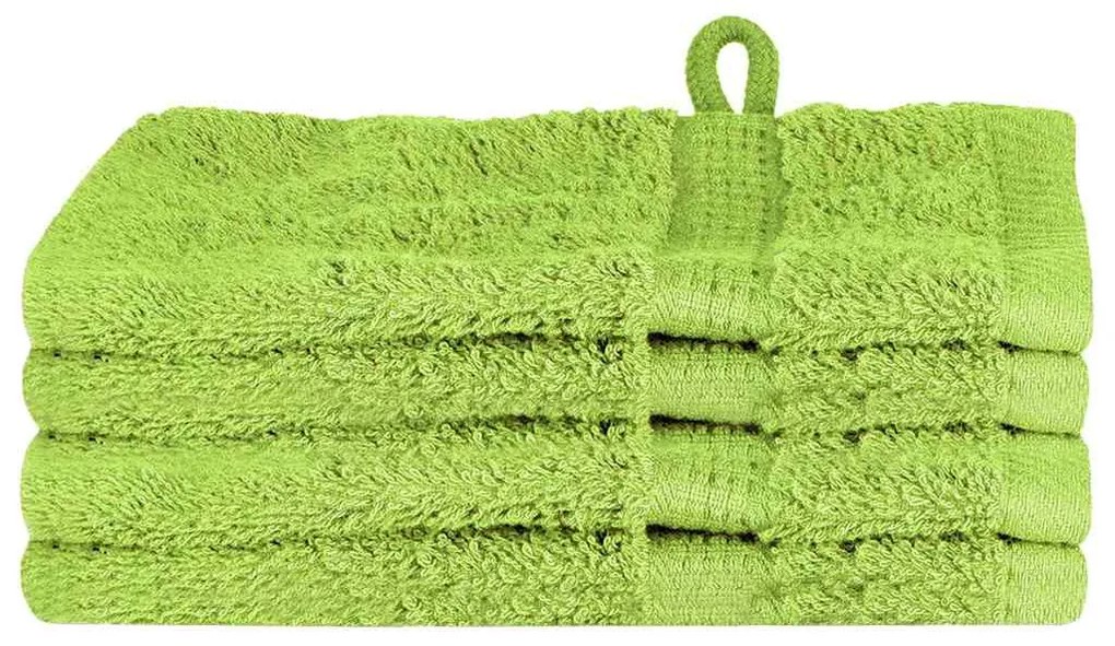 Panos de prato 4 pcs Verde maçã 15 x 21 cm Algodão
