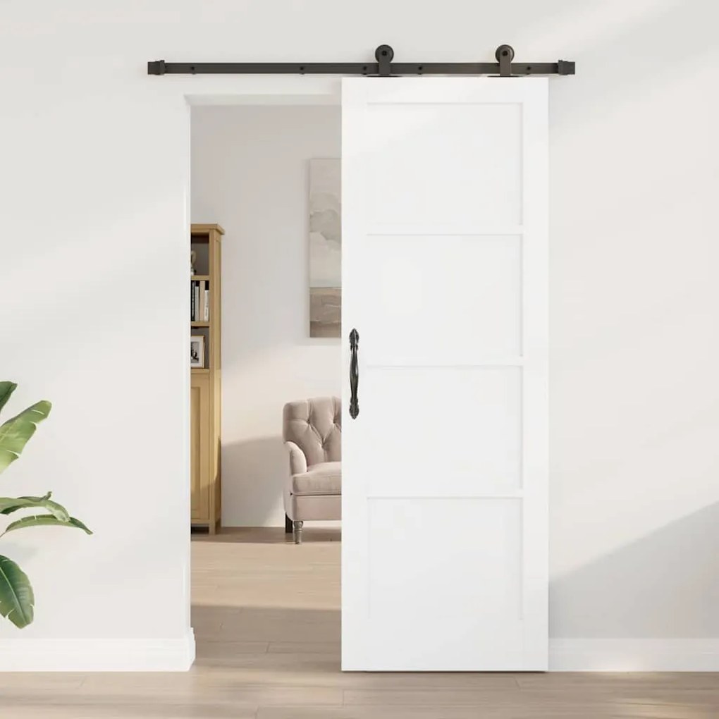 Porta Deslizante vidaXL com Conjunto de Ferramentas 'ORKDAL'Branca Mad