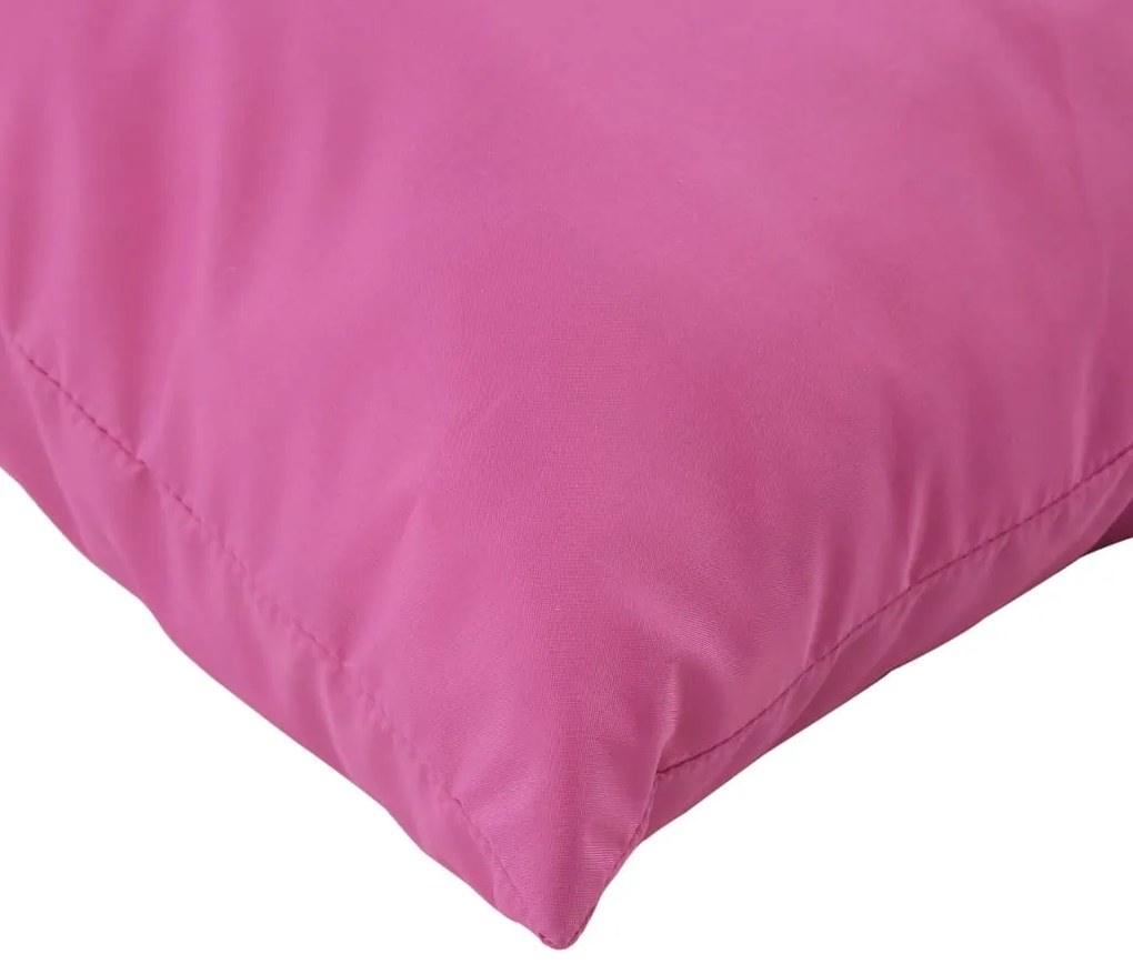 Almofadões p/ móveis de paletes 3 pcs tecido oxford rosa