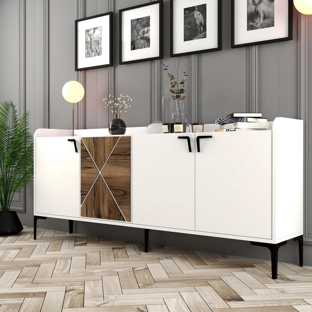 Console Venedik – Branco – 180x78x35 cm