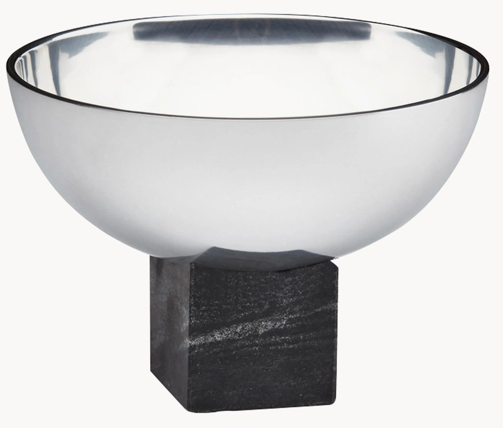 Taça decorativa com base em mármore Sapoto