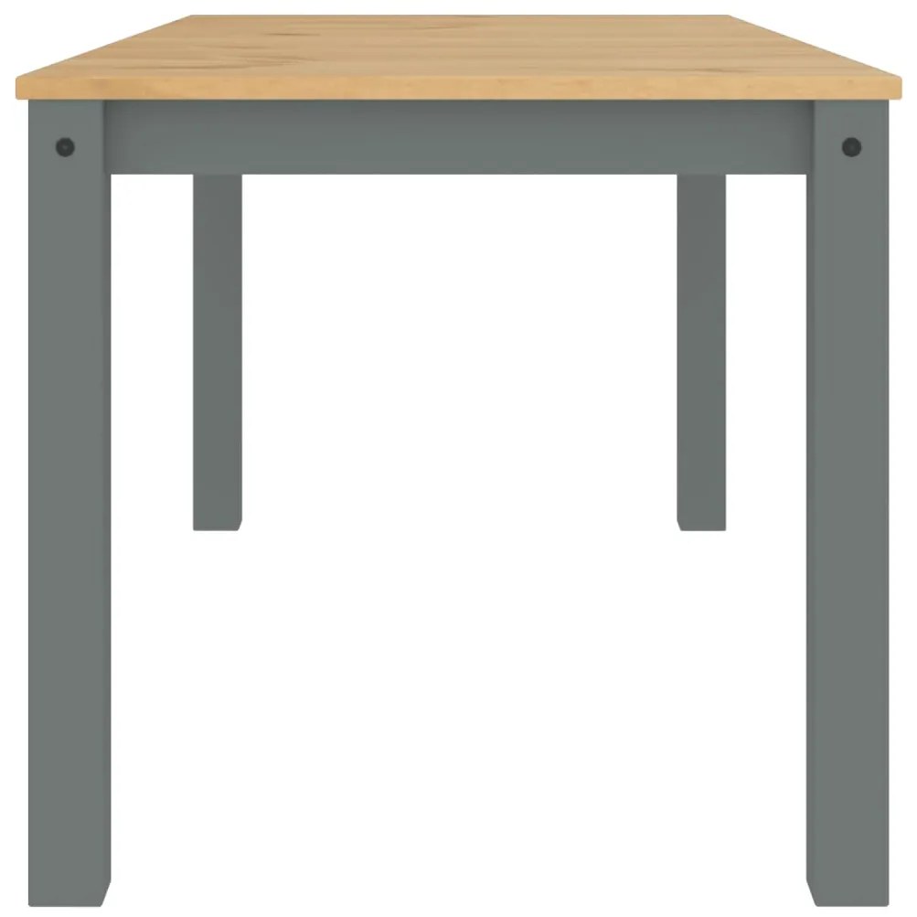 Mesa de jantar Panama 160x80x75 cm pinho maciço cinzento