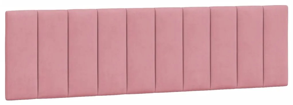 Cama com colchão 180x200 cm veludo rosa