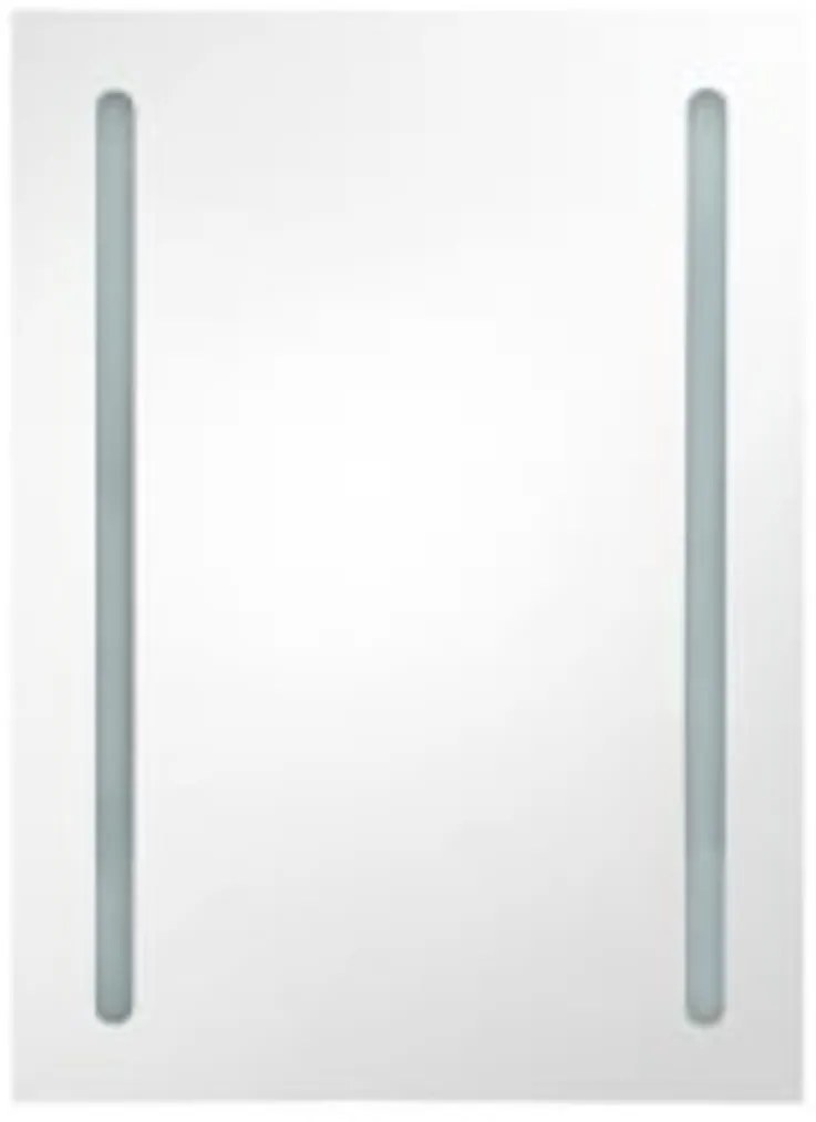 Armário espelhado para casa de banho com LED 50x13x70 cm