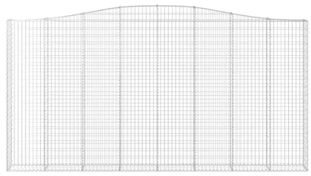 Cesto gabião arqueado 400x30x200/220 cm ferro galvanizado