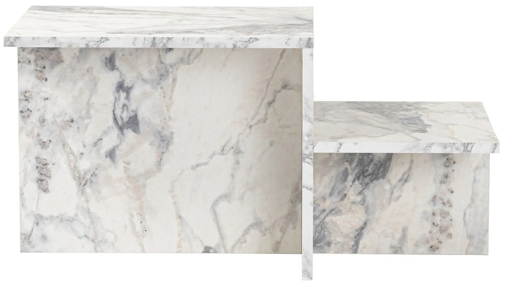 Mesa de Centro Harmony – Mármore Freesia – 80x40x40 cm