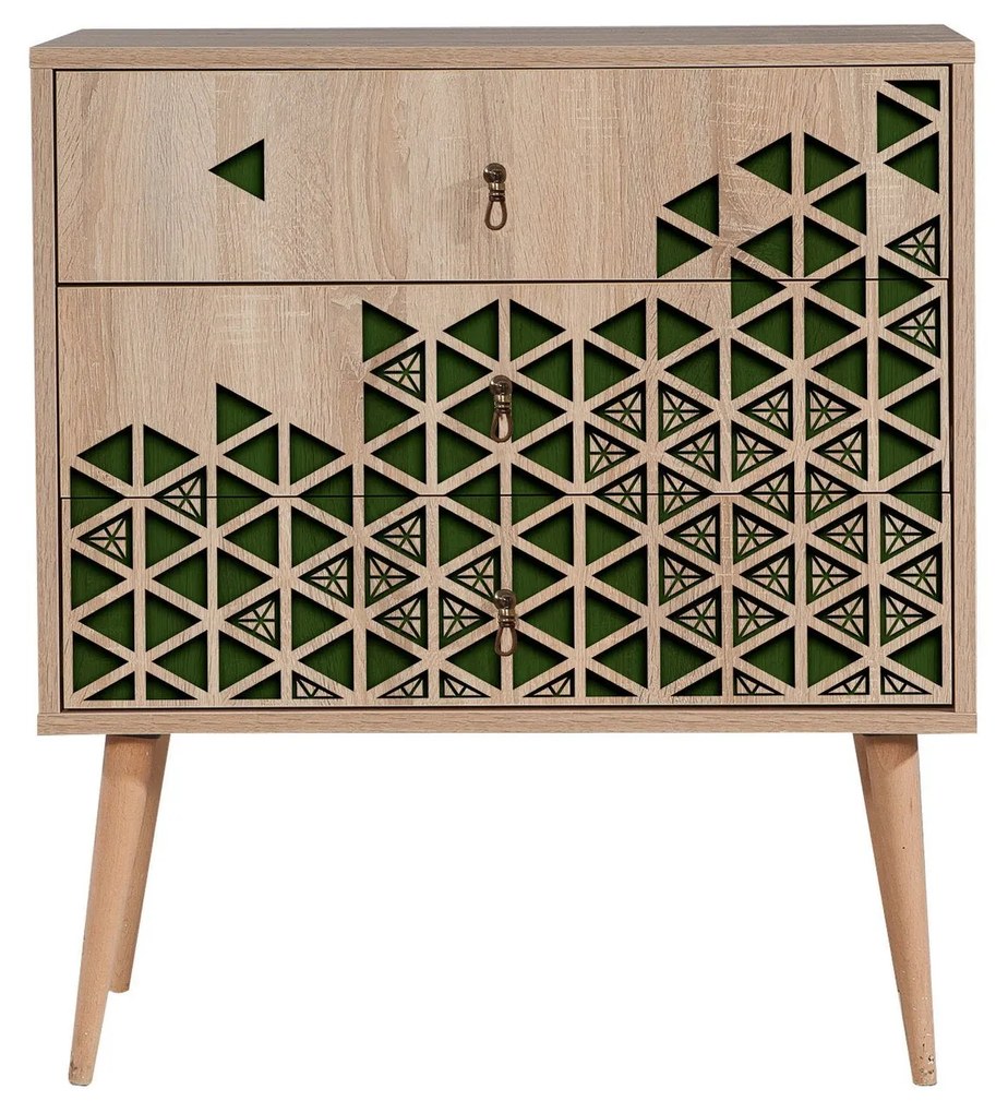 Cómoda Trio – Carvalho Sonoma – 80x90x40 cm