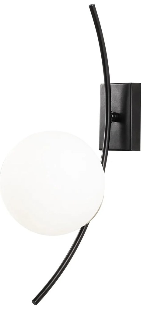 Candeeiro de Parede Hilal – Preto e Branco – 15 x 25 cm