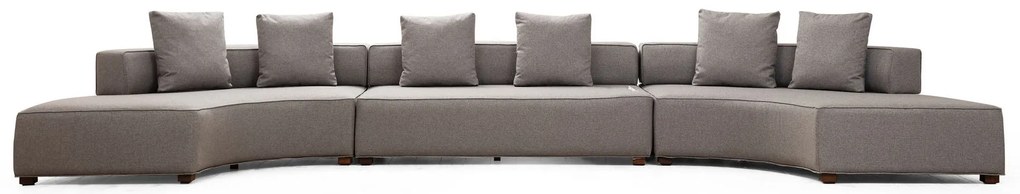 Sofá de Canto Gondol – Cinzento – 552 x 105 x 70 cm