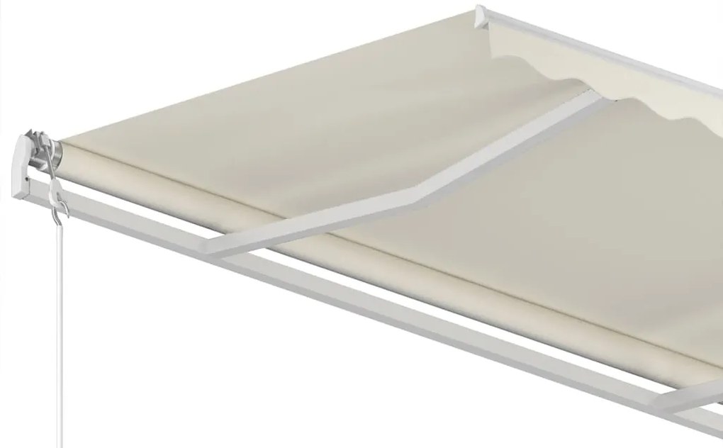 Toldo retrátil manual 350x250 cm cor creme