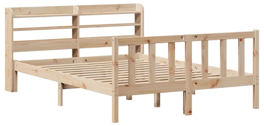 Cama sem colchão 135x190 cm madeira de pinho maciça