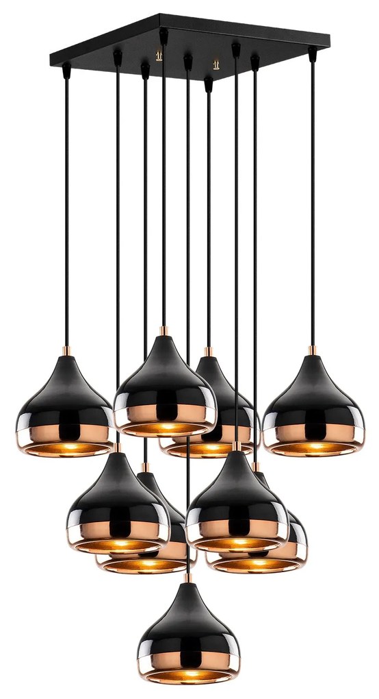 Chandelier Yildo – Preto – 63 x 63 cm