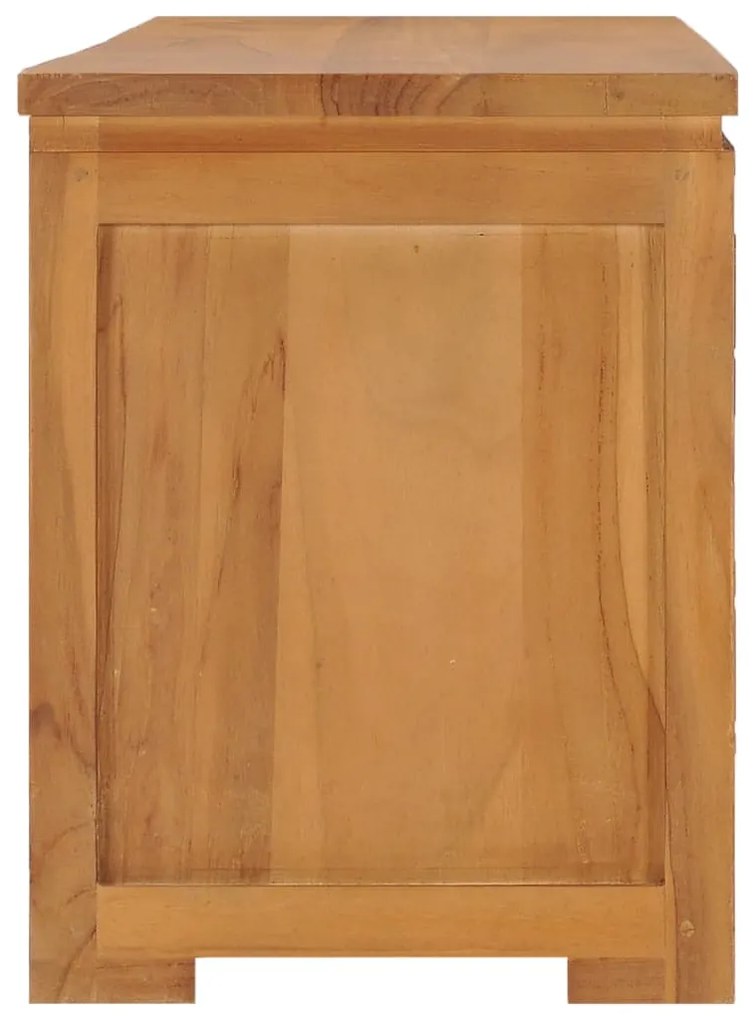 Móvel de TV 110x30x40 cm madeira de teca maciça