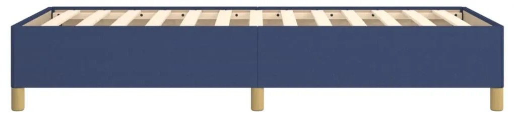 Estrutura de cama sem colchão 100x200 cm tecido azul