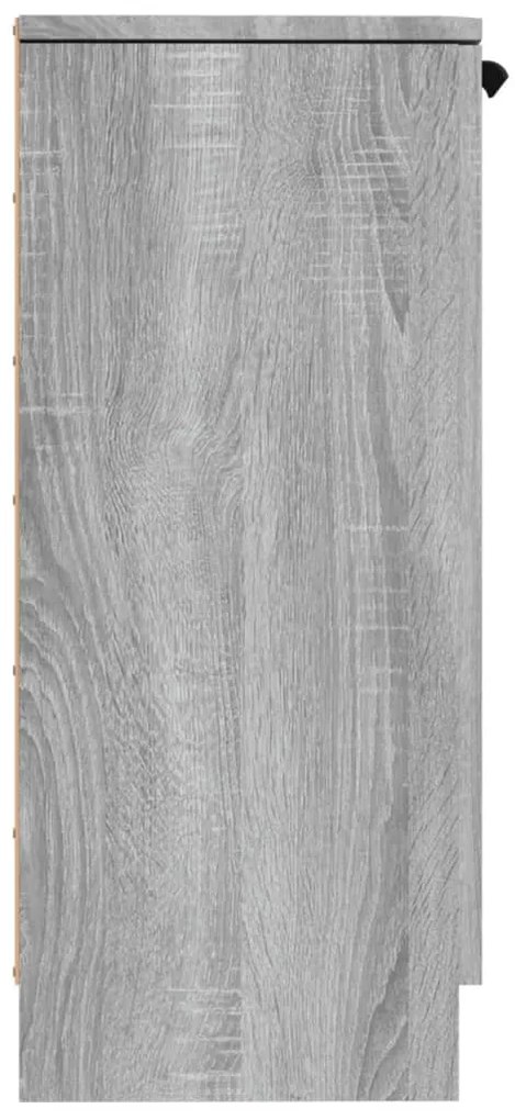 Aparadores 2 pcs 30x30x70 cm madeira processada sonoma cinza