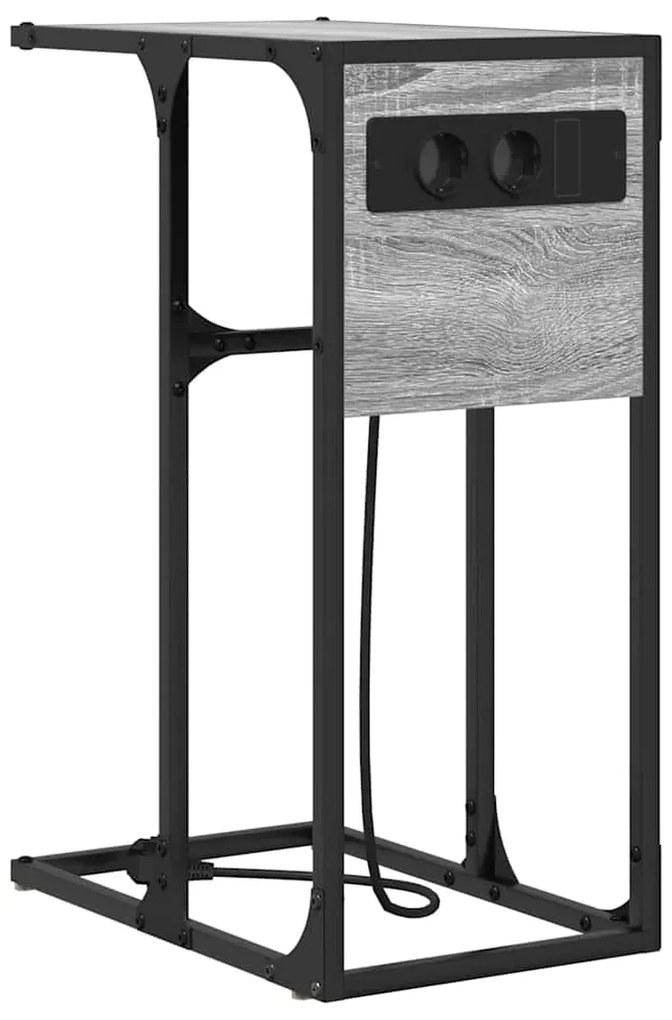 Mesa-de-cabeceira Sonoma cinzento 41.5 x 26 x 60.5 cm