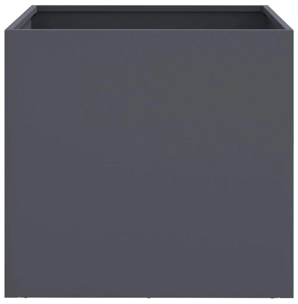 Vasos/floreiras 2 pcs 49x47x46 cm aço antracite