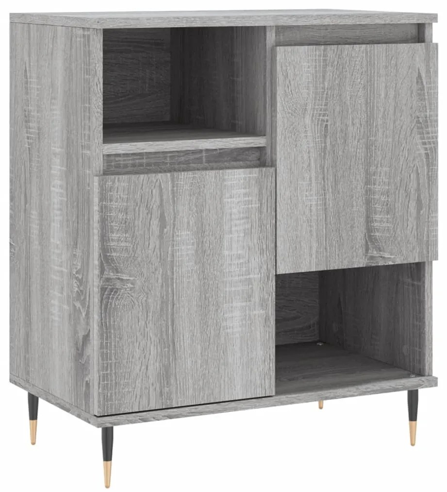 Aparadores 2 pcs derivados de madeira cinzento sonoma