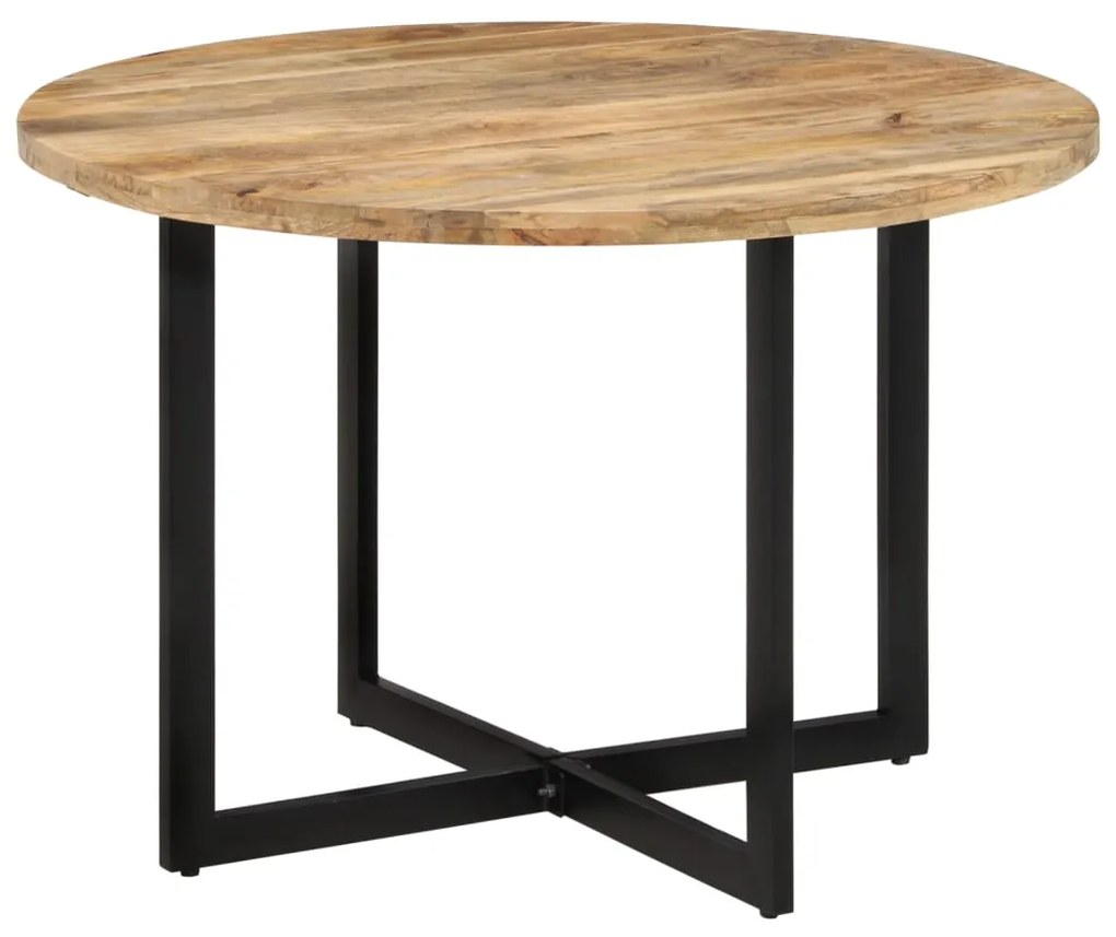 Mesa de jantar 110x75 cm madeira de mangueira maciça