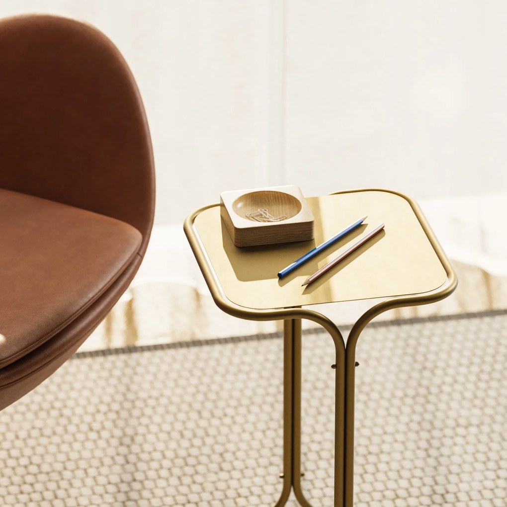 Mesa de Centro SHB-001-B – Dourado – 30x52x30 cm | Tribo Home