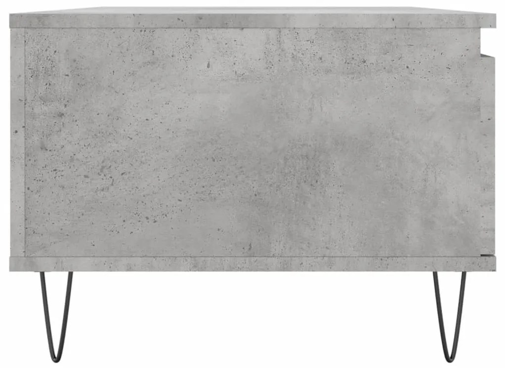 Mesa de centro 90x50x36,5 cm derivados madeira cinzento cimento