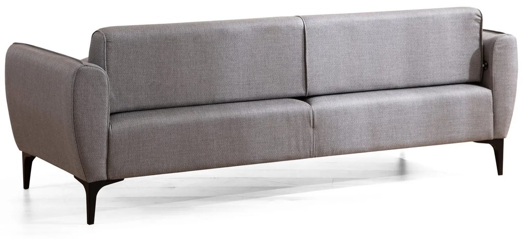 Sofá de 3 Lugares Belissimo – Cinzento – 220x67x95 cm
