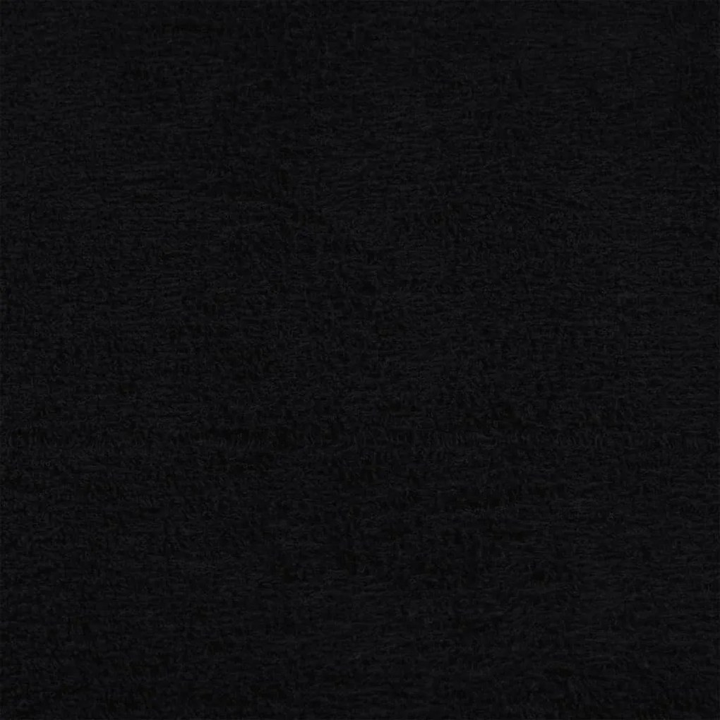 Toalhas 2 pcs 100x200 cm 360 gsm 100% algodão preto