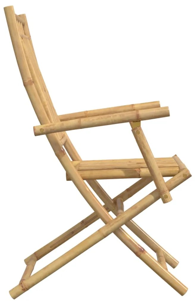 Cadeiras de jardim dobráveis 8 pcs 53x66x99 cm bambu