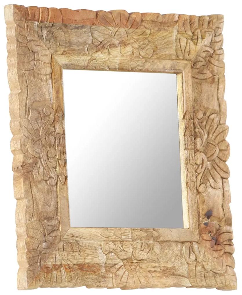 Espelho 50x50 cm madeira de mangueira maciça