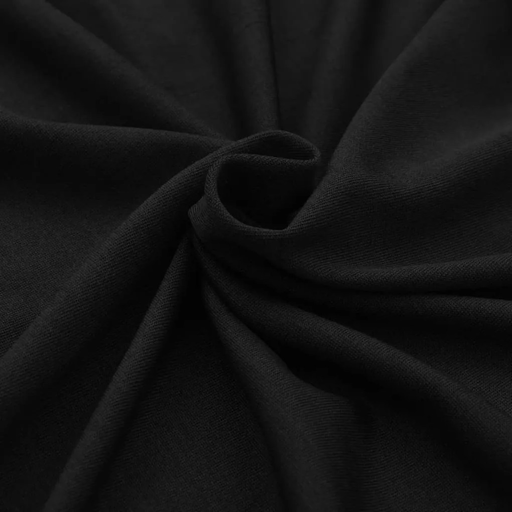 Capa extensível para mesa 2 pcs 120x60,5x74 cm preto