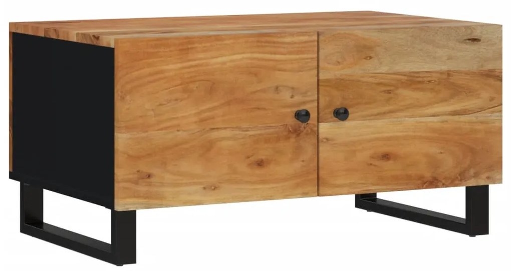 Mesa de centro 80x50x40 madeira de acácia maciça/deriv. madeira