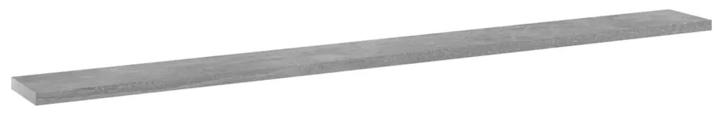 Prateleiras estante 4pcs 100x10x1,5cm contrapl. cinza cimento