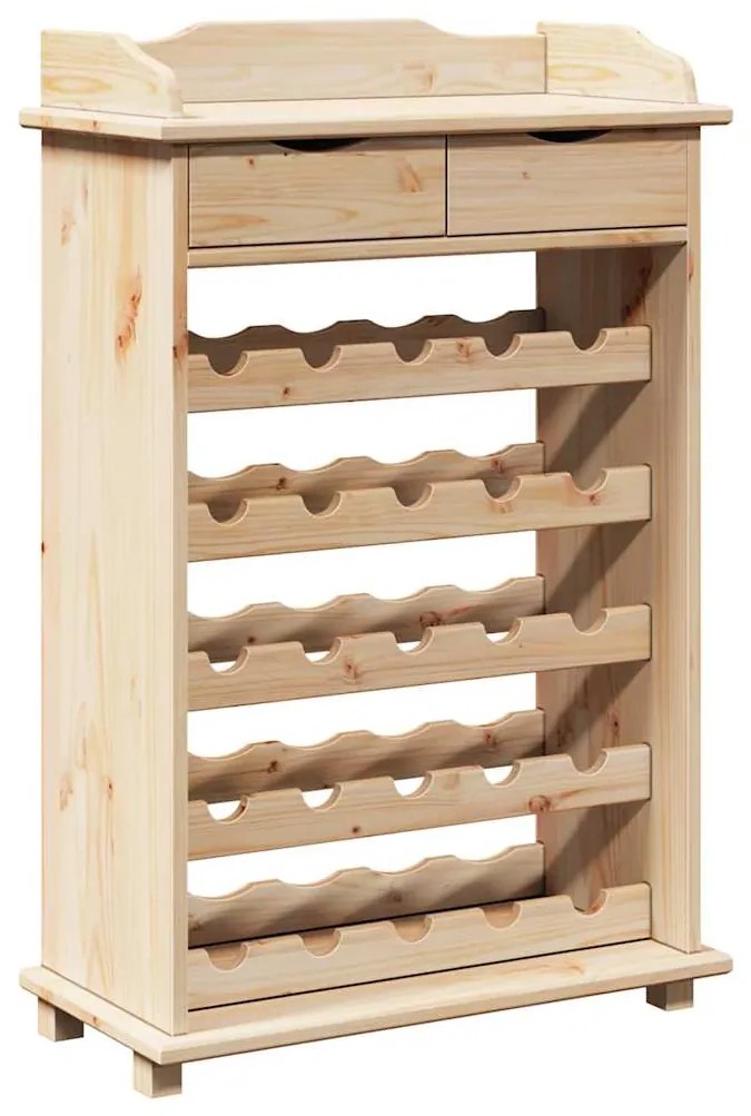 Acessório para Vinho vidaXL 90x60x30 cm Madeira Sólida de Pinho