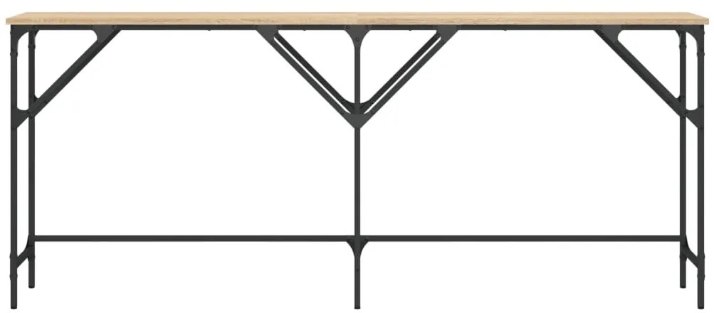 Mesa consola 180x29x75 cm derivados de madeira carvalho sonoma
