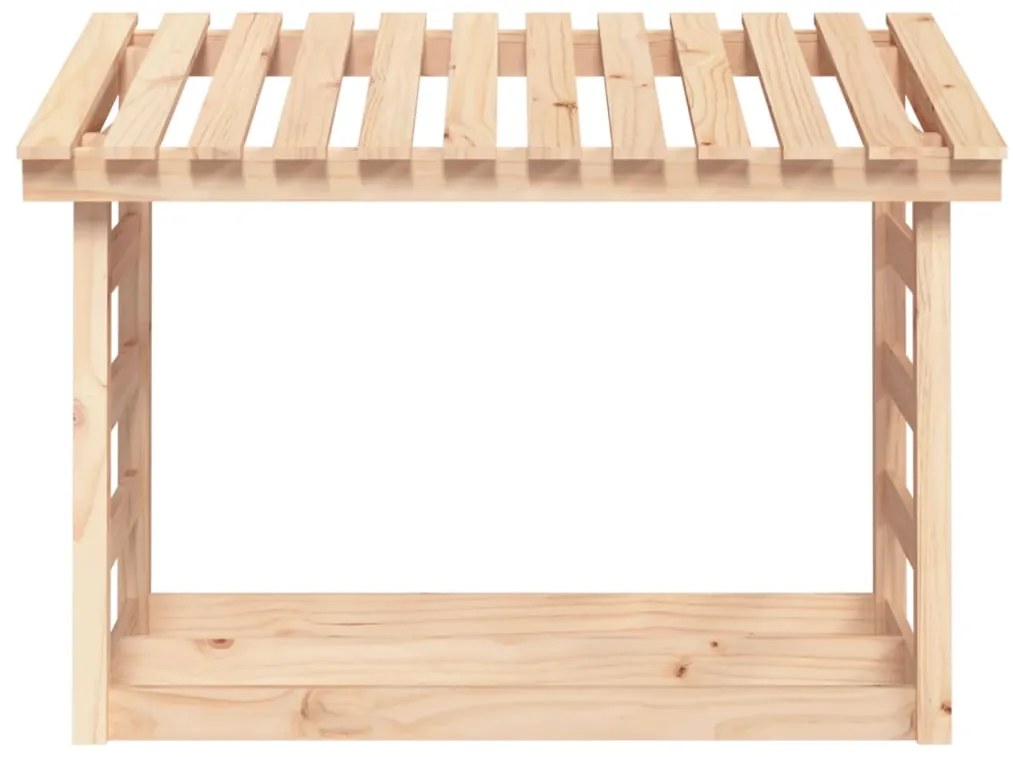 Suporte para lenha 108x64,5x78 cm pinho maciço