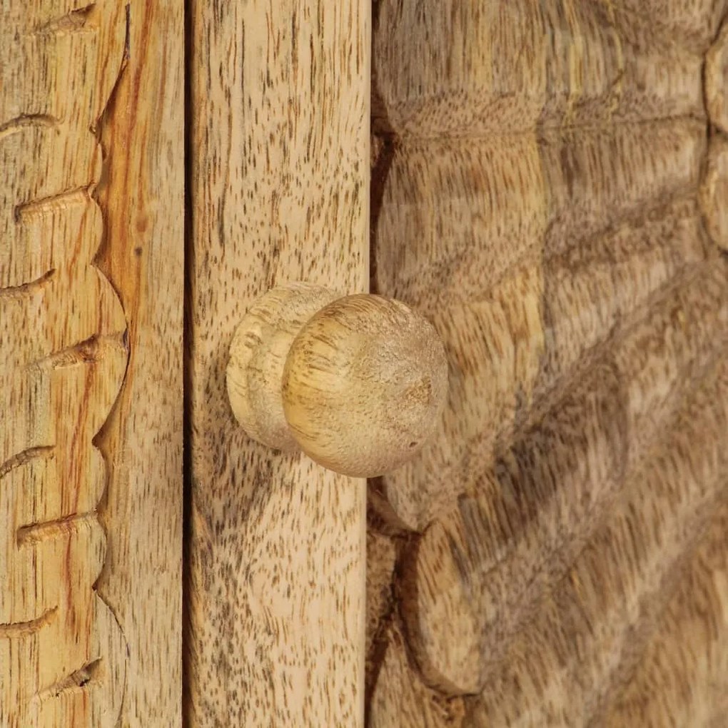 Mesa de cabeceira em madeira de mangueira maciça 40x30x50 cm