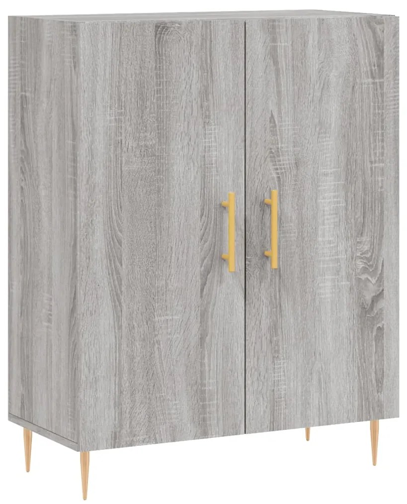 Armário alto 69,5x34x180 cm derivados de madeira sonoma cinza