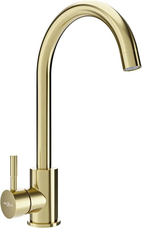 Mexen Foggia torneira de cozinha, dourada escovada - 671800-50