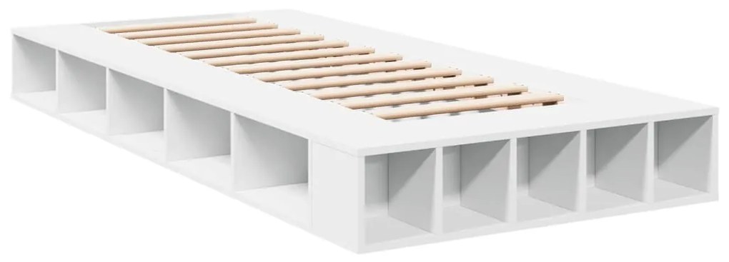 Estrutura de cama 100x200 cm derivados de madeira branco